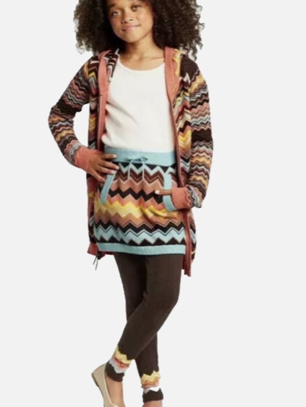 Mission x target zigzag Patterned Skirt NWT